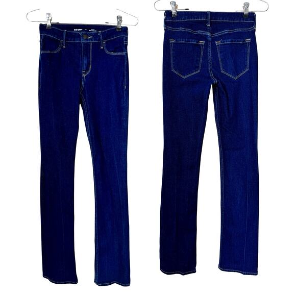 Old Navy Denim - Bootcut Jeans Women  Old Navy 00 Dark Wash Stretch Denim Minimalist